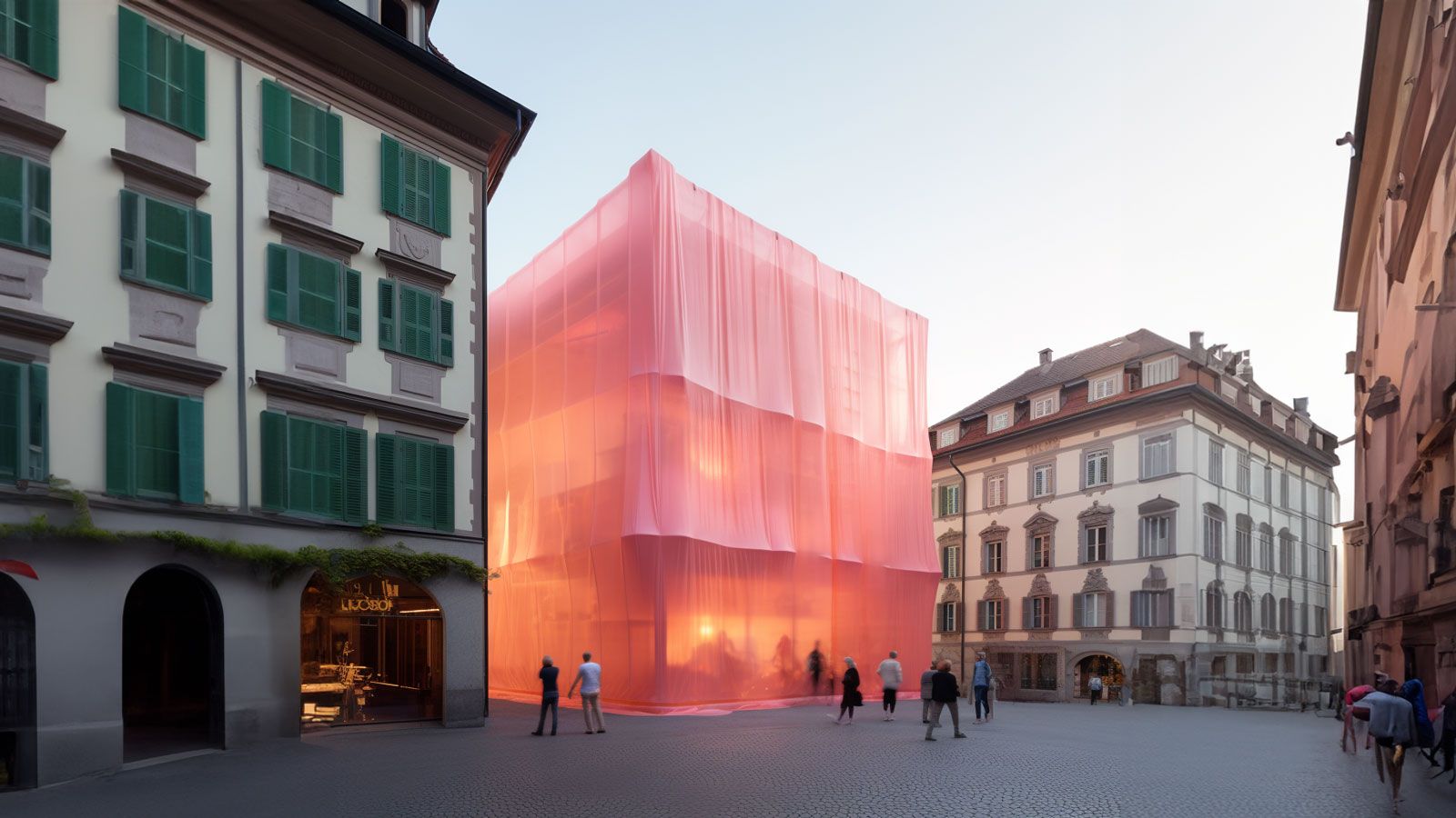 …und sie im öffentlichen Raum von Luzern ausprobiert © Midjourney Inc. Kuenstliche Intelligenz 3 - Archiol Innenarchitektur Wettbewerb - Innenarchitektur Design - DOBAS AG © Midjourney.jpg
