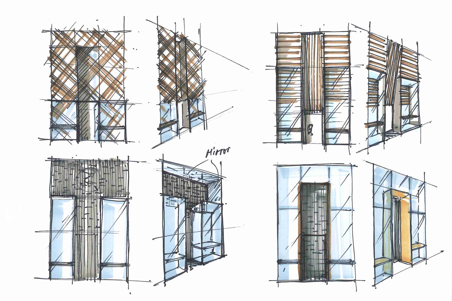 Skizzen Shopfront - Al Nakheel Mall - Innenarchitektur Umsetzung Design - DOBAS AG.jpg