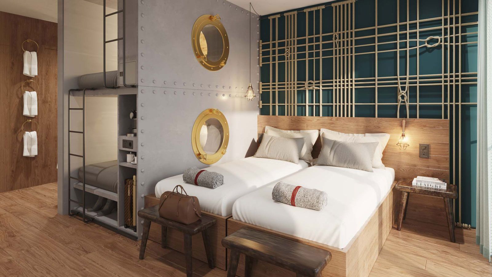 Rendering Hotelzimmer - Hotel Innenarchitektur Wettbewerb Luzern - Innenarchitektur Design - DOBAS AG.jpg
