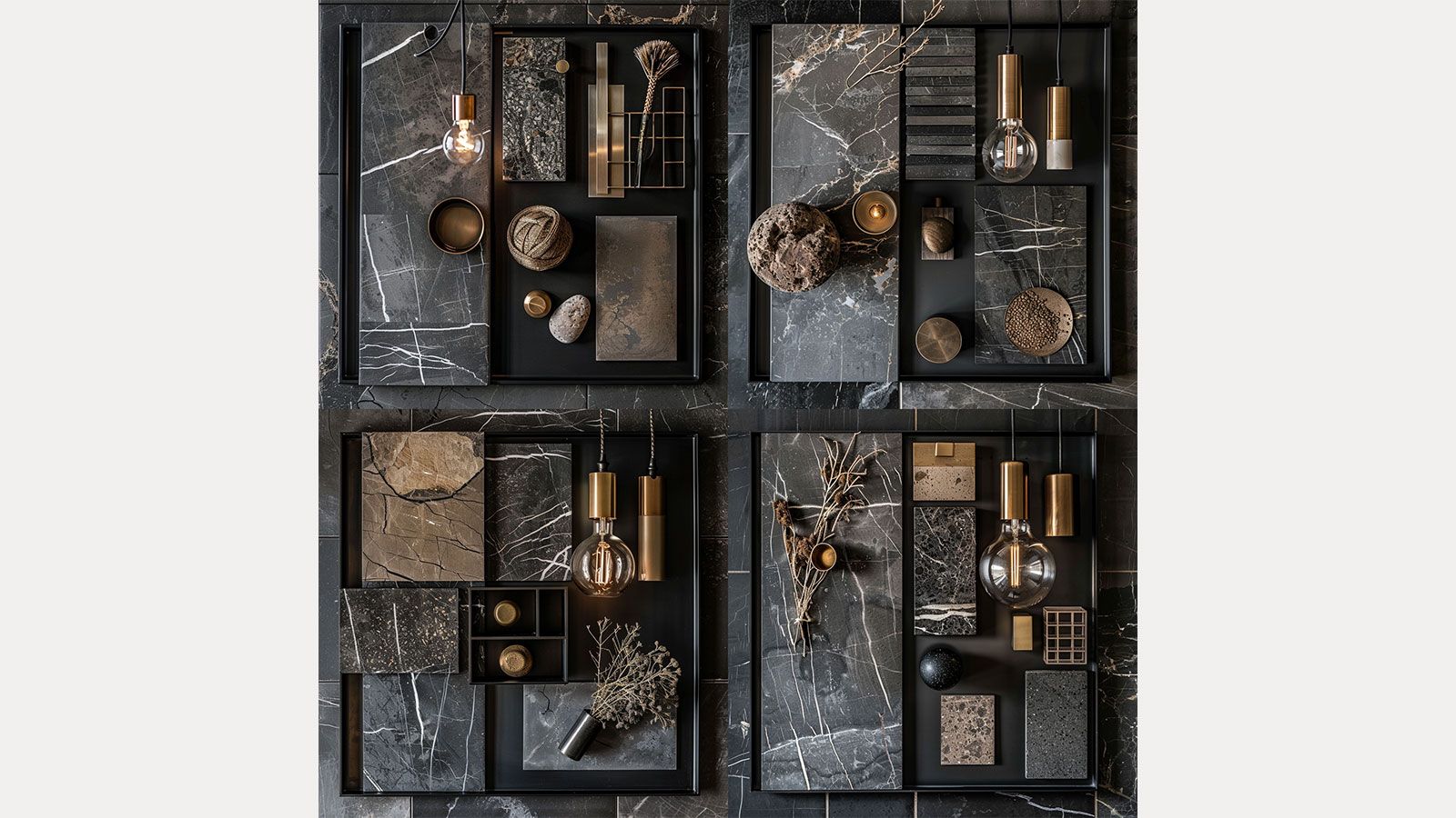 I wanted to make slight changes to the third image from this output: «Use 3 – vary subtle» © Midjourney, Inc. Materialcollage Moodboard 3 - Kuenstliche Intelligenz Innenarchitekt - Innenarchitektur Design - DOBAS AG © Midjourney.jpg