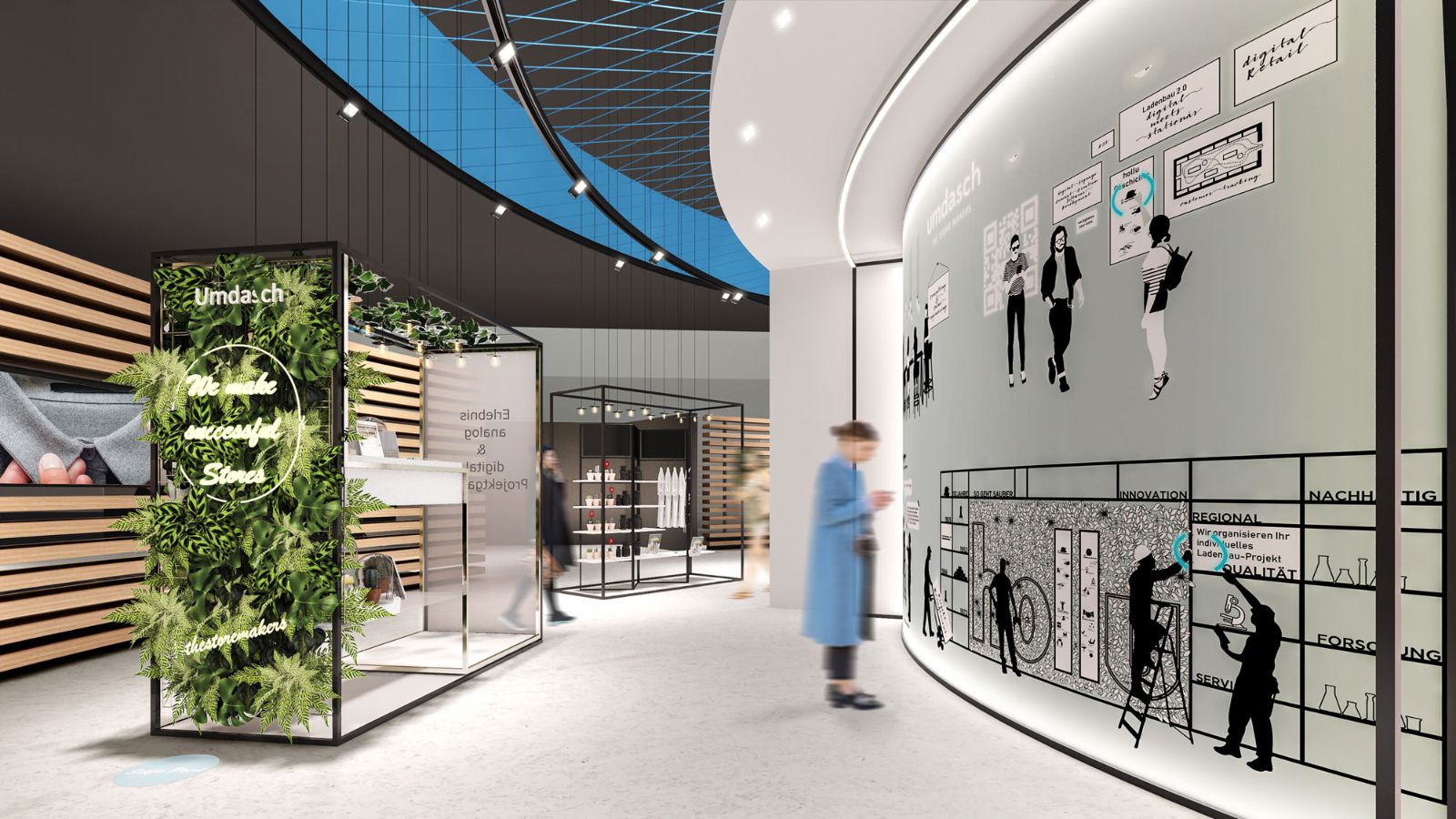 Rendering Messestand 3 - umdasch EuroShop 2020 - Innenarchitektur Design - DOBAS AG © DOBAS AG.jpg