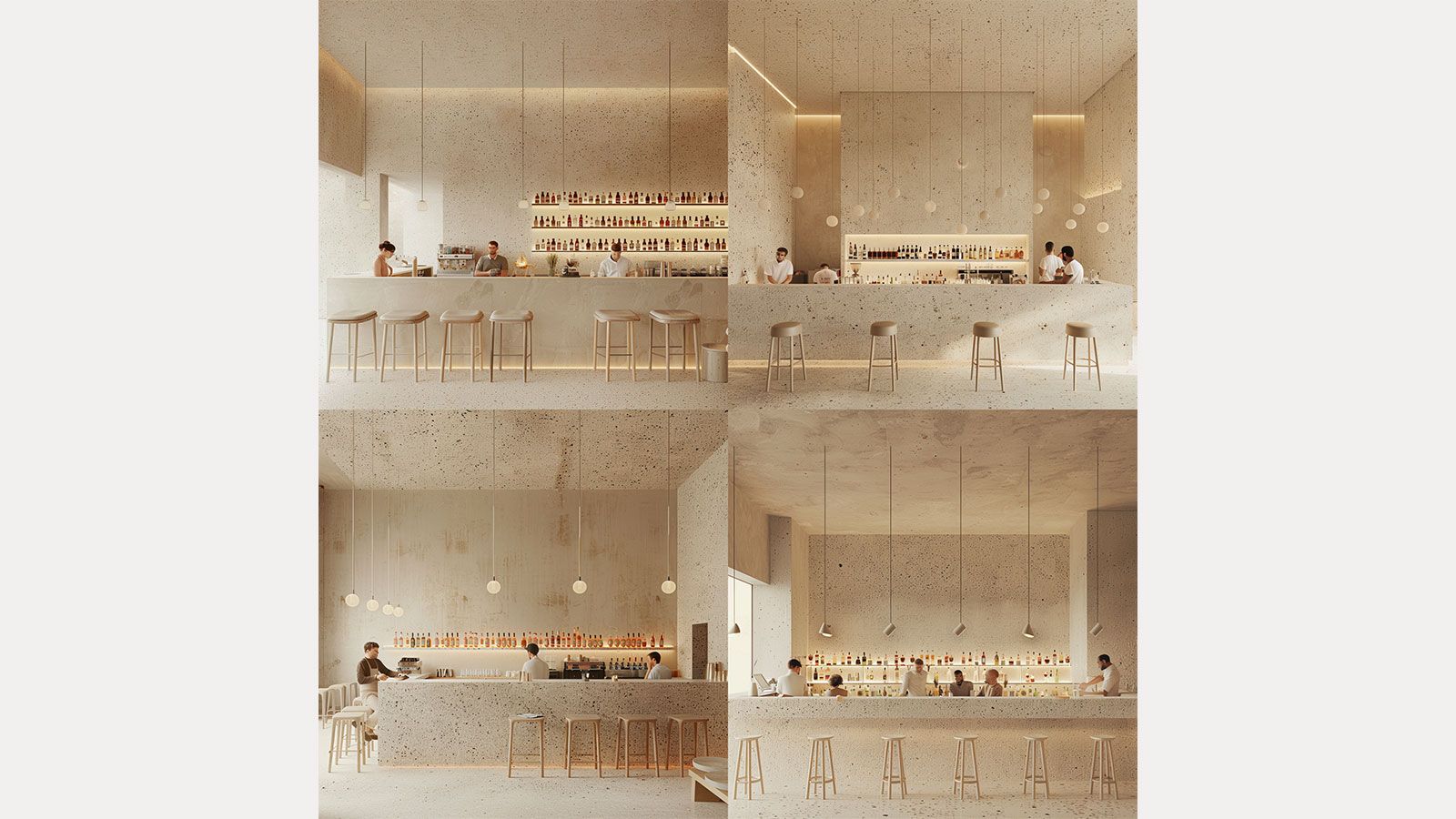 I continued working on the third image: «Vary 3» © Midjourney, Inc. Bar Design 3 - Kuenstliche Intelligenz Innenarchitekt - Innenarchitektur Design - DOBAS AG © Midjourney.jpg