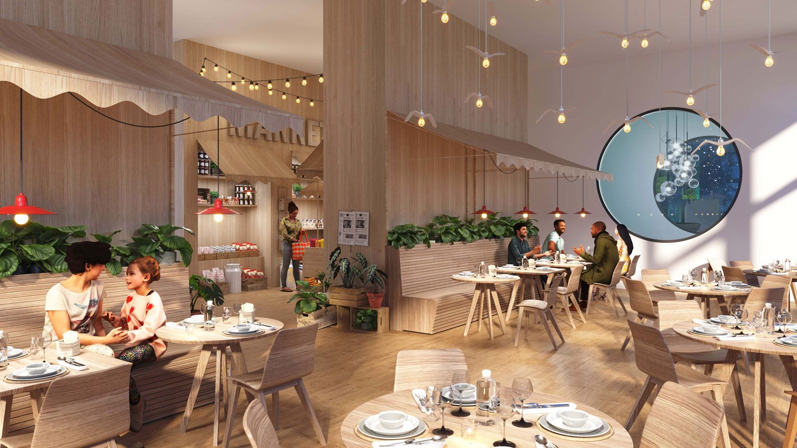 Rendering Gastraum - Hotel Innenarchitektur Wettbewerb Luzern - Innenarchitektur Design - DOBAS AG.jpg