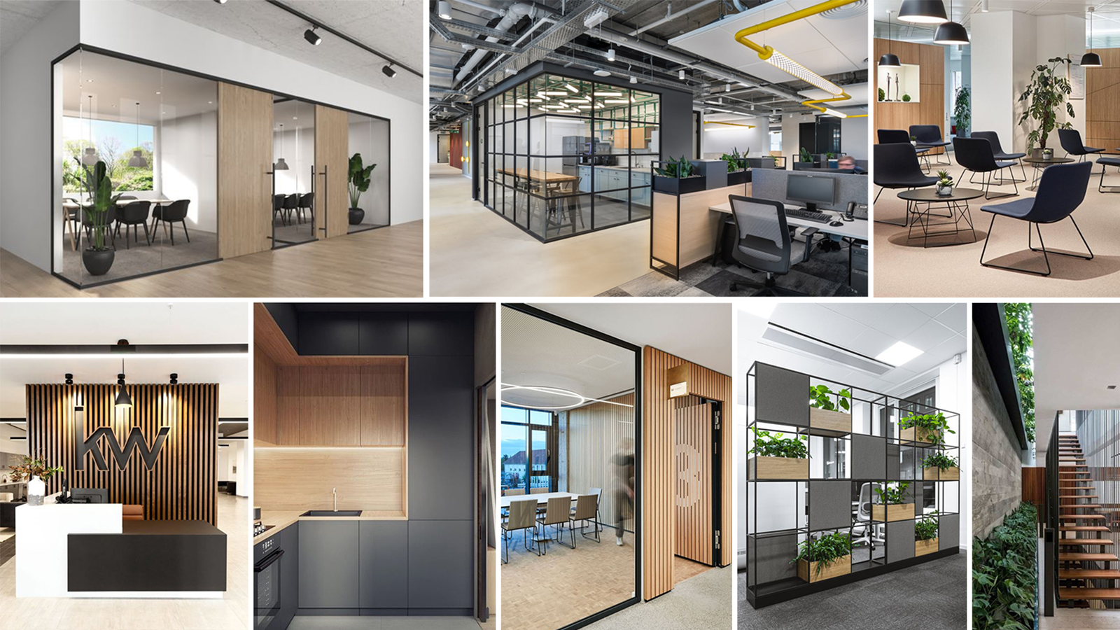 Die Mood-Bilder zeigen die Design-Stossrichtung. Unter anderem mehr Helligkeit und Durchlässigkeit waren Must-Haves. Auch Holz sollte ins neue Headoffice integriert werden. Moodboard Atmosphaere - EOC Einkauf AG - Innenarchitektur Design Umsetzung - DOBAS AG.png