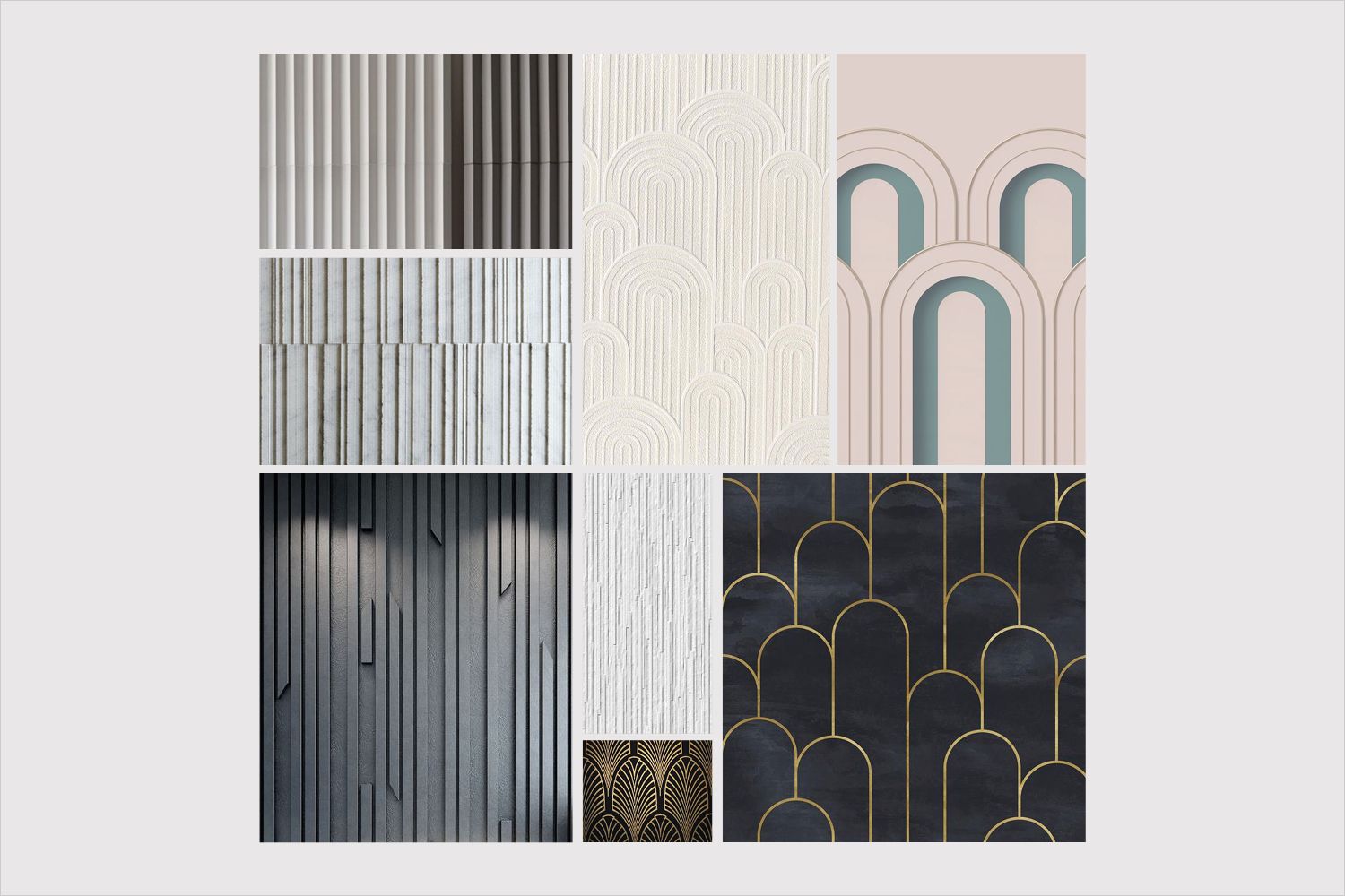 Materialcollage Multibrand Boutique V3 - Fifty One East - Innenarchitektur Design - DOBAS AG.jpg