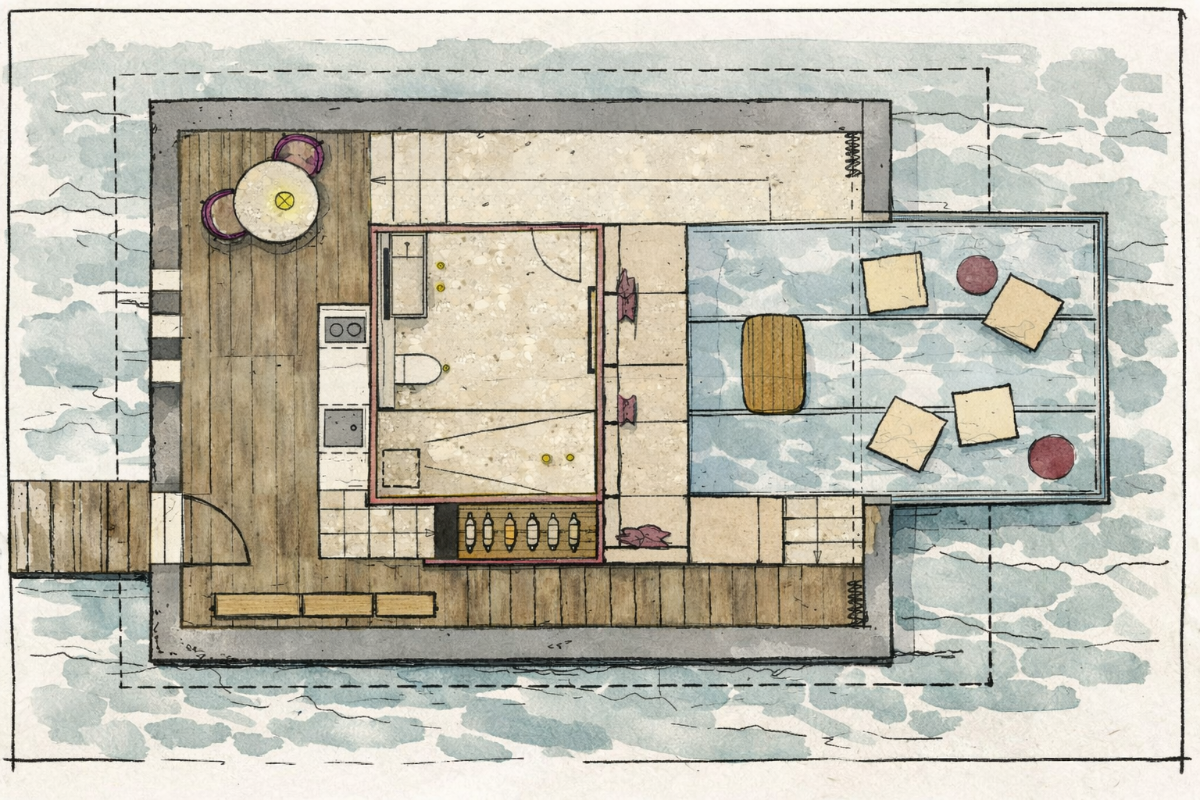 Grundriss Bootshaus 2 - Where Water Remembers – Innenarchitektur Design - DOBAS AG © DOBAS.png