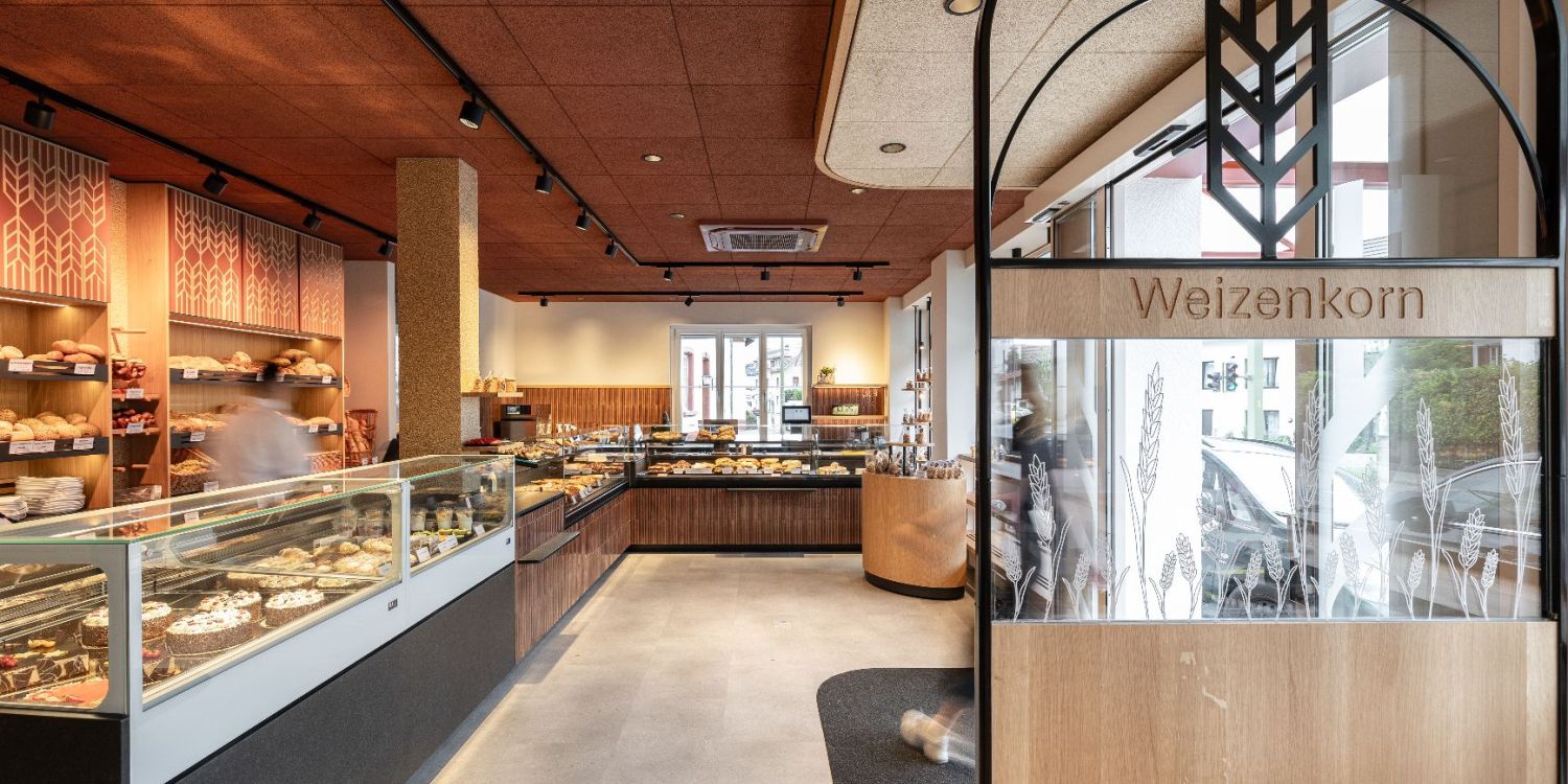 Innenarchitektur Bäckerei Weizenkorn in Basel-Land