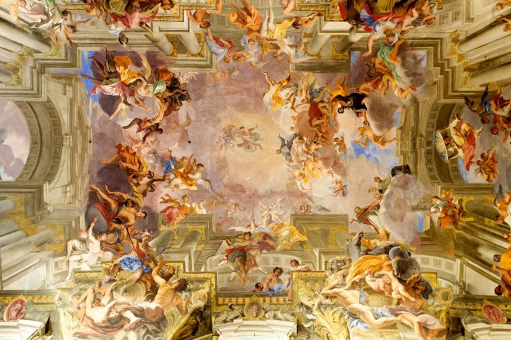 Ceiling fresco by Andrea Pozzo in the Sant’Ignazio church in Rome © Massimo Merlini (iStock)